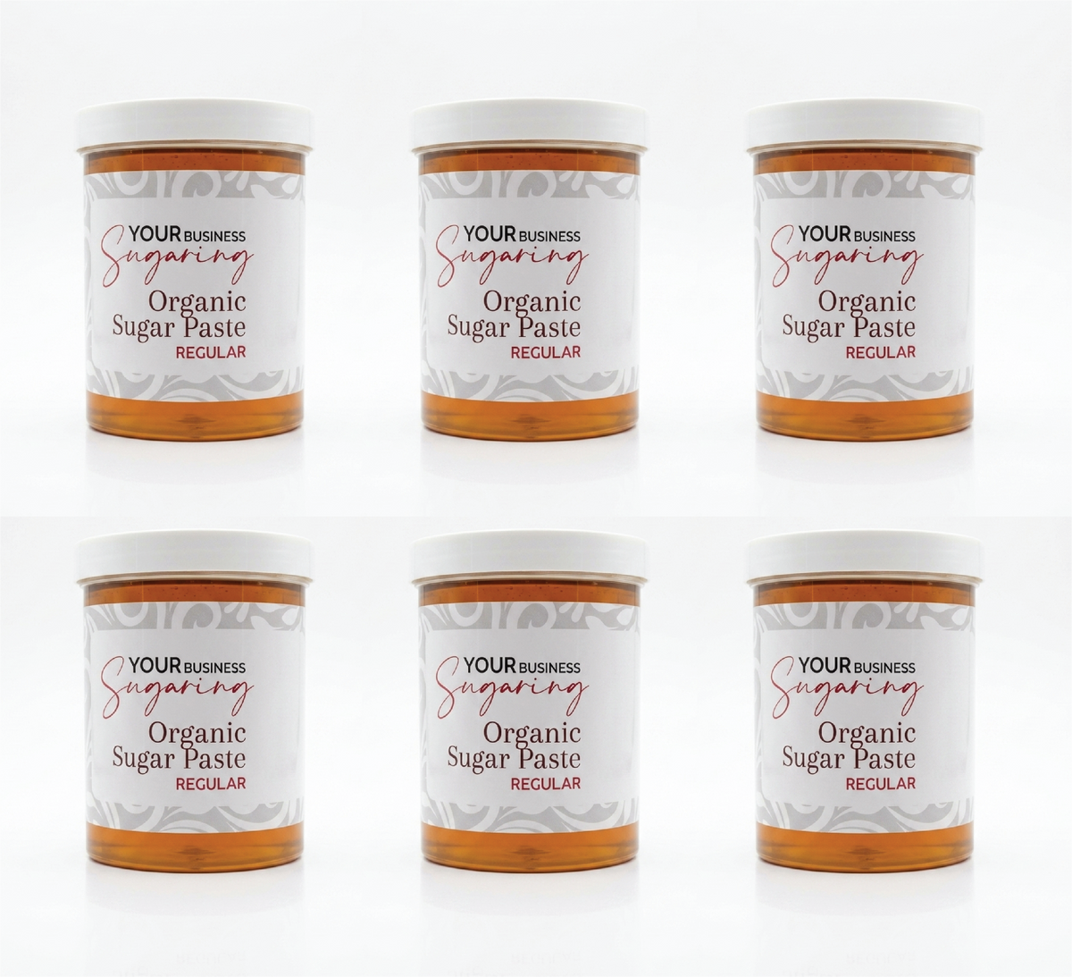 Custom Label Sugar Paste -Small Case of 6
